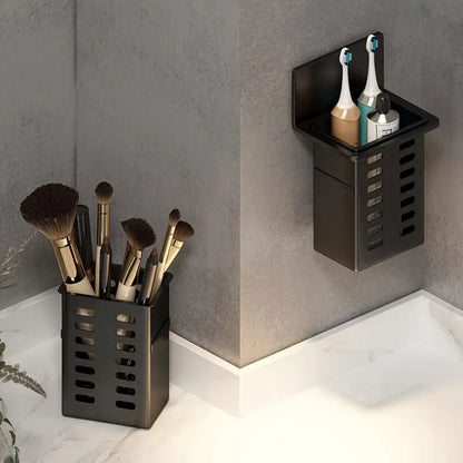 1pc Modern Wall-Mounted Bathroom Organizer