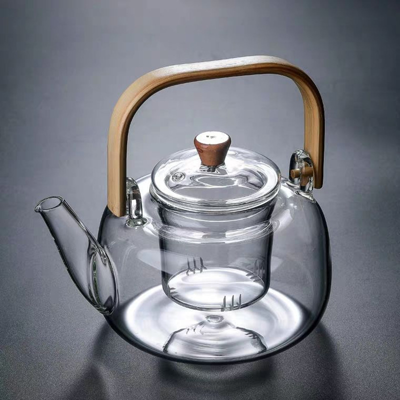 Electric Ceramic Tea Set with Glass Kettle
